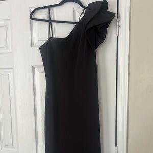 Betsy Adam One Shoulder Gown